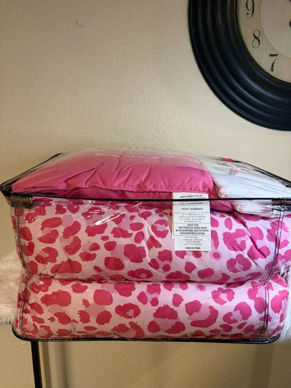 Juicy Couture Love Juicy Pink Leopard Queen 8 Pc Comforter Bed Set NWT